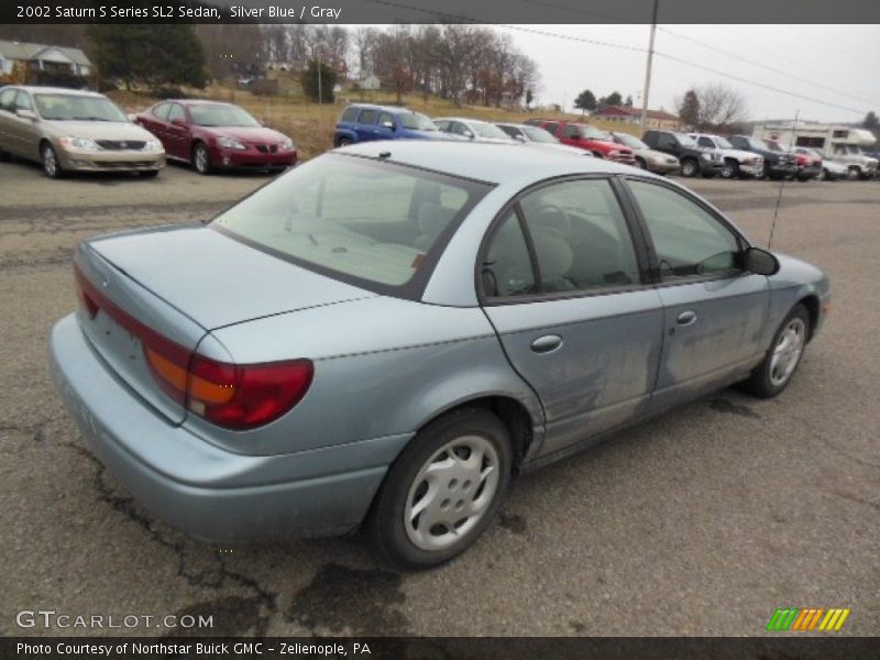 Silver Blue / Gray 2002 Saturn S Series SL2 Sedan