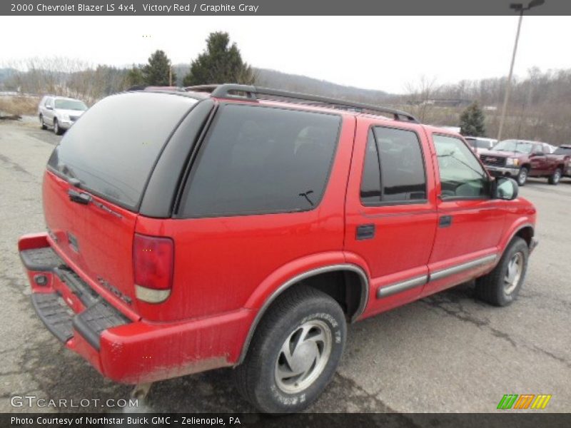 Victory Red / Graphite Gray 2000 Chevrolet Blazer LS 4x4