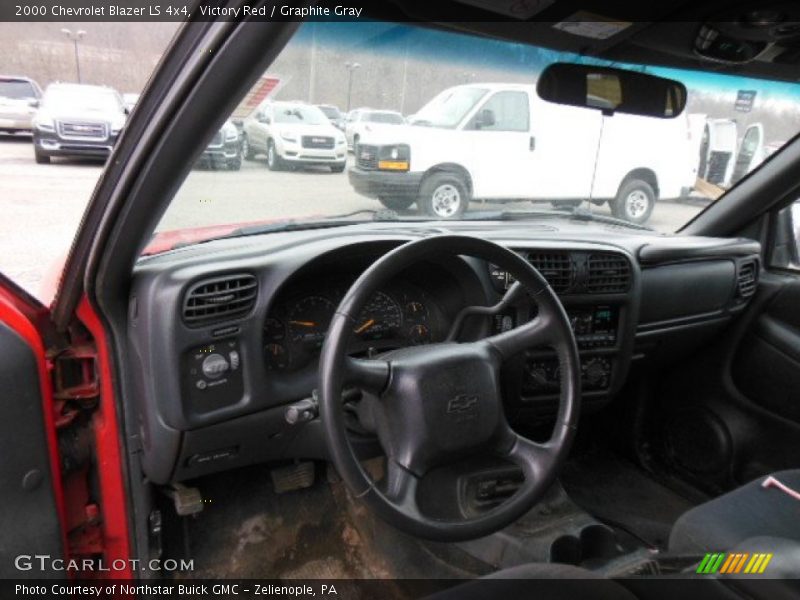 Victory Red / Graphite Gray 2000 Chevrolet Blazer LS 4x4