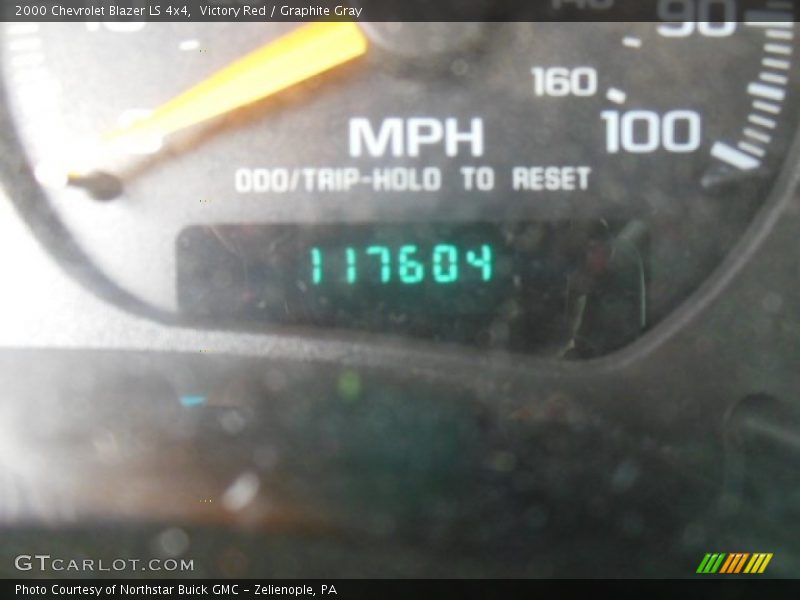 Victory Red / Graphite Gray 2000 Chevrolet Blazer LS 4x4