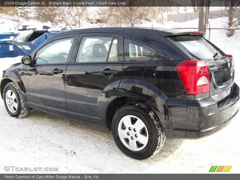 Brilliant Black Crystal Pearl / Dark Slate Gray 2009 Dodge Caliber SE