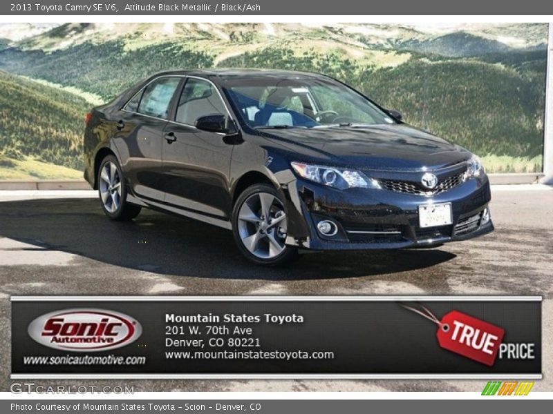Attitude Black Metallic / Black/Ash 2013 Toyota Camry SE V6