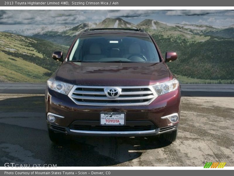 Sizzling Crimson Mica / Ash 2013 Toyota Highlander Limited 4WD