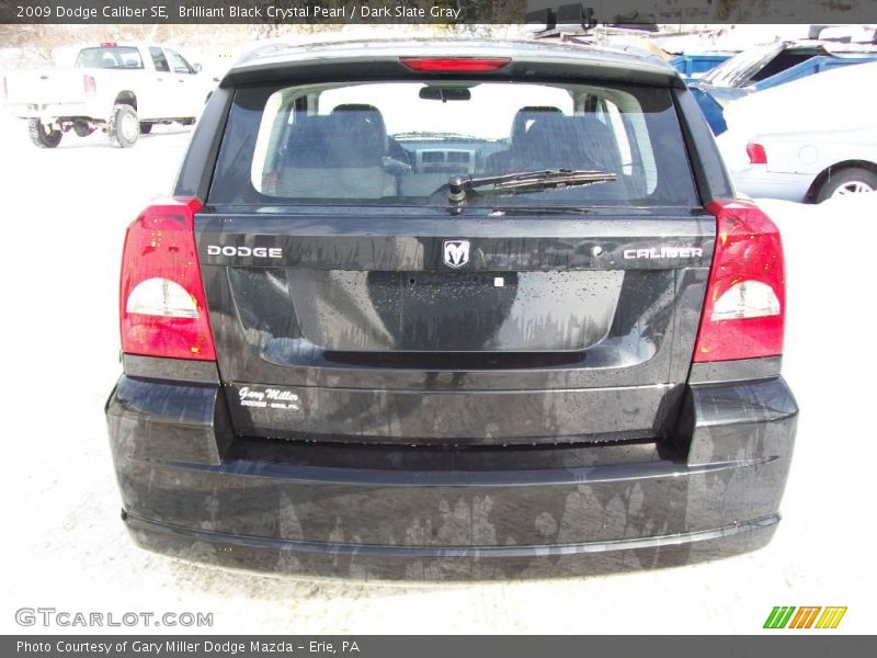 Brilliant Black Crystal Pearl / Dark Slate Gray 2009 Dodge Caliber SE