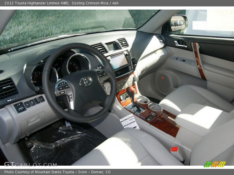 Sizzling Crimson Mica / Ash 2013 Toyota Highlander Limited 4WD