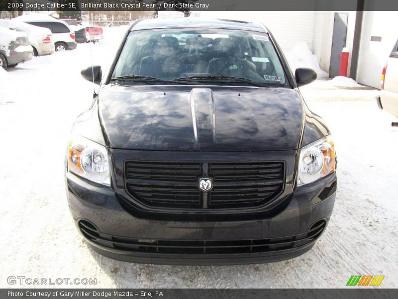 Brilliant Black Crystal Pearl / Dark Slate Gray 2009 Dodge Caliber SE