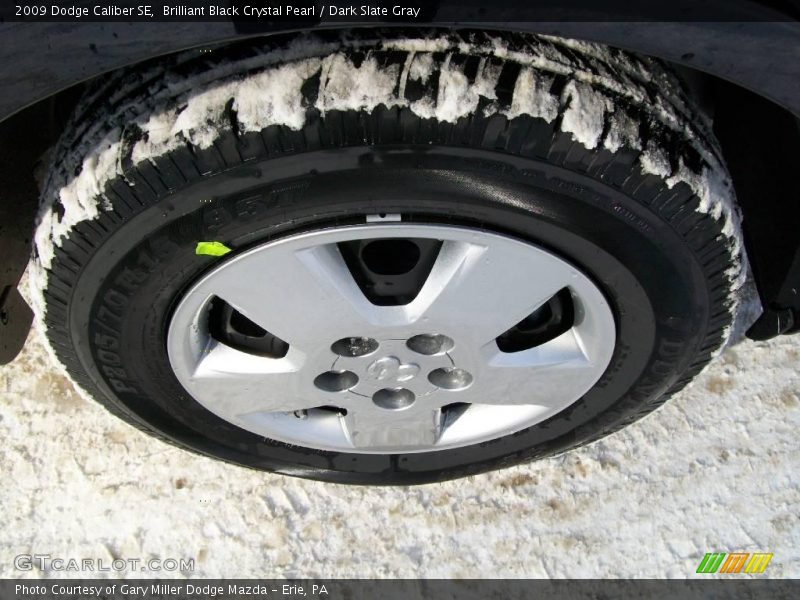 Brilliant Black Crystal Pearl / Dark Slate Gray 2009 Dodge Caliber SE