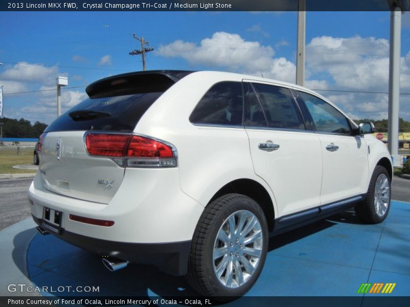 Crystal Champagne Tri-Coat / Medium Light Stone 2013 Lincoln MKX FWD