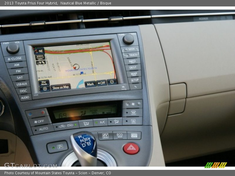 Nautical Blue Metallic / Bisque 2013 Toyota Prius Four Hybrid