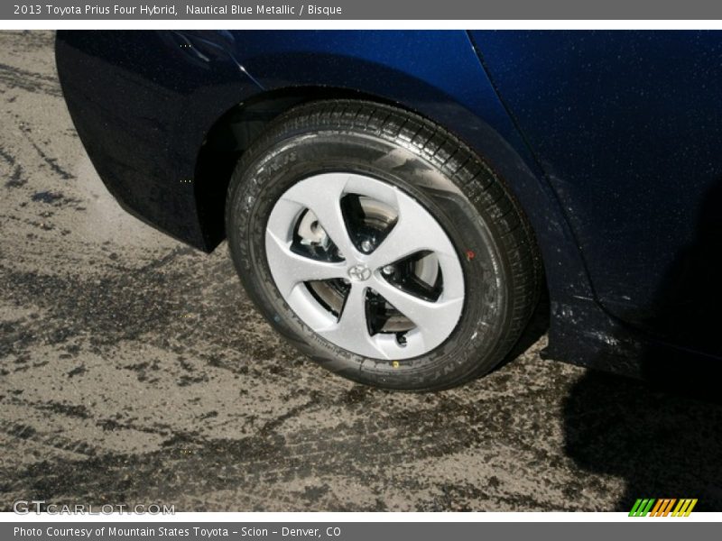 Nautical Blue Metallic / Bisque 2013 Toyota Prius Four Hybrid