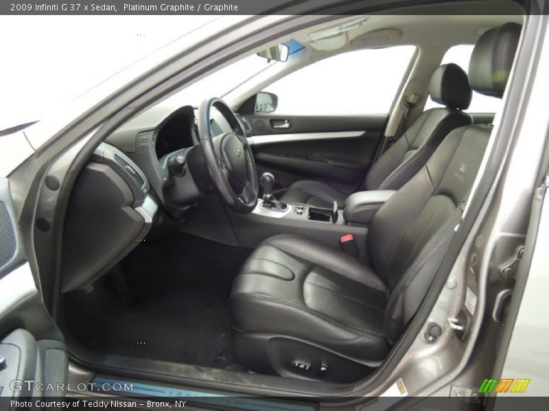  2009 G 37 x Sedan Graphite Interior
