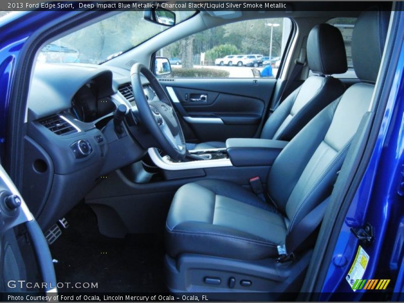 2013 Edge Sport Charcoal Black/Liquid Silver Smoke Metallic Interior