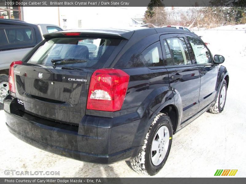 Brilliant Black Crystal Pearl / Dark Slate Gray 2009 Dodge Caliber SE