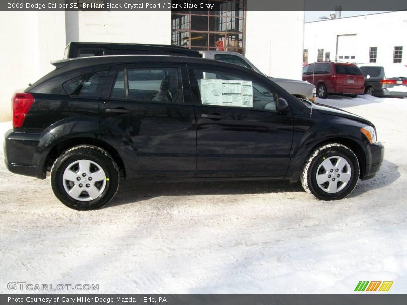 Brilliant Black Crystal Pearl / Dark Slate Gray 2009 Dodge Caliber SE