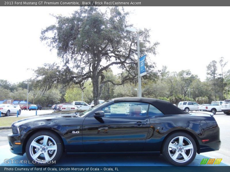 Black / Brick Red/Cashmere Accent 2013 Ford Mustang GT Premium Convertible