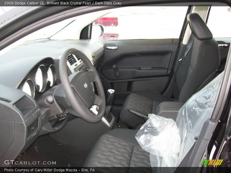 Brilliant Black Crystal Pearl / Dark Slate Gray 2009 Dodge Caliber SE