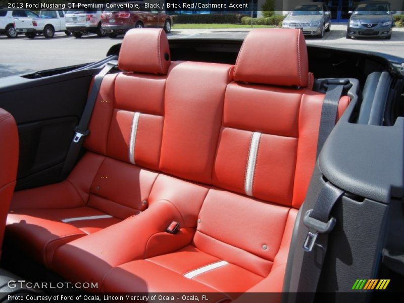 Rear Seat of 2013 Mustang GT Premium Convertible
