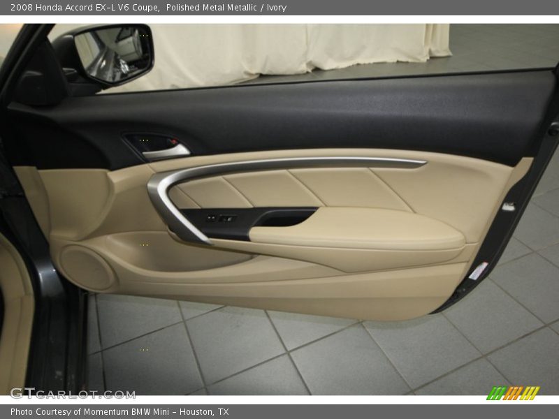 Polished Metal Metallic / Ivory 2008 Honda Accord EX-L V6 Coupe