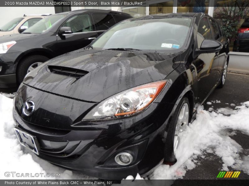 Black Mica / Black/Red 2010 Mazda MAZDA3 MAZDASPEED3 Sport 5 Door