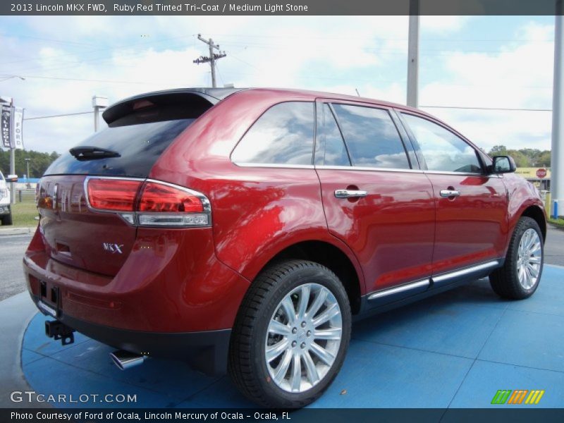 Ruby Red Tinted Tri-Coat / Medium Light Stone 2013 Lincoln MKX FWD