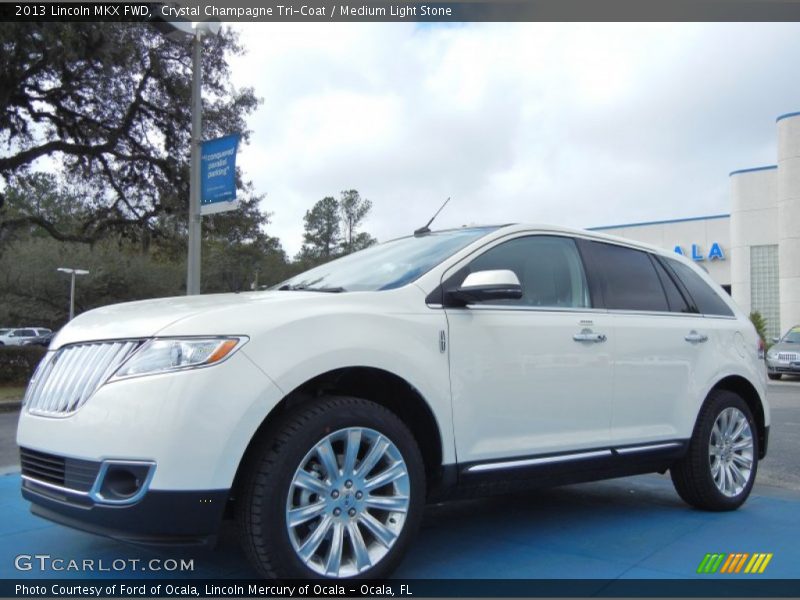 Crystal Champagne Tri-Coat / Medium Light Stone 2013 Lincoln MKX FWD