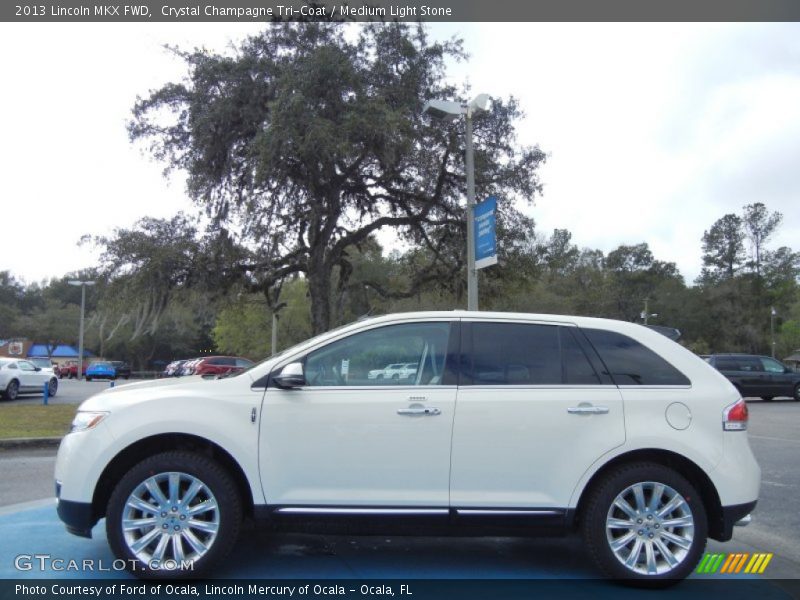 Crystal Champagne Tri-Coat / Medium Light Stone 2013 Lincoln MKX FWD