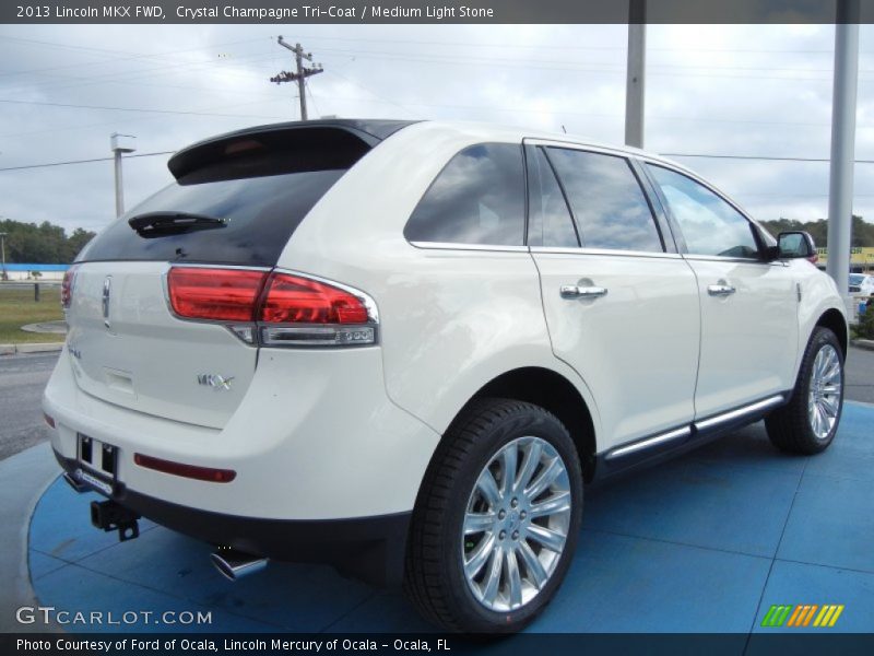 Crystal Champagne Tri-Coat / Medium Light Stone 2013 Lincoln MKX FWD