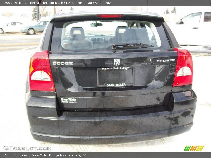 Brilliant Black Crystal Pearl / Dark Slate Gray 2009 Dodge Caliber SE