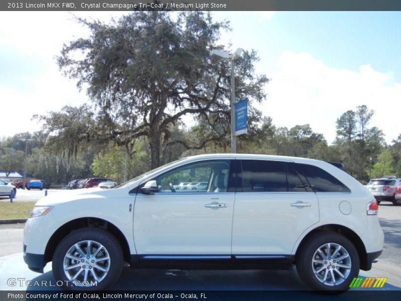 Crystal Champagne Tri-Coat / Medium Light Stone 2013 Lincoln MKX FWD