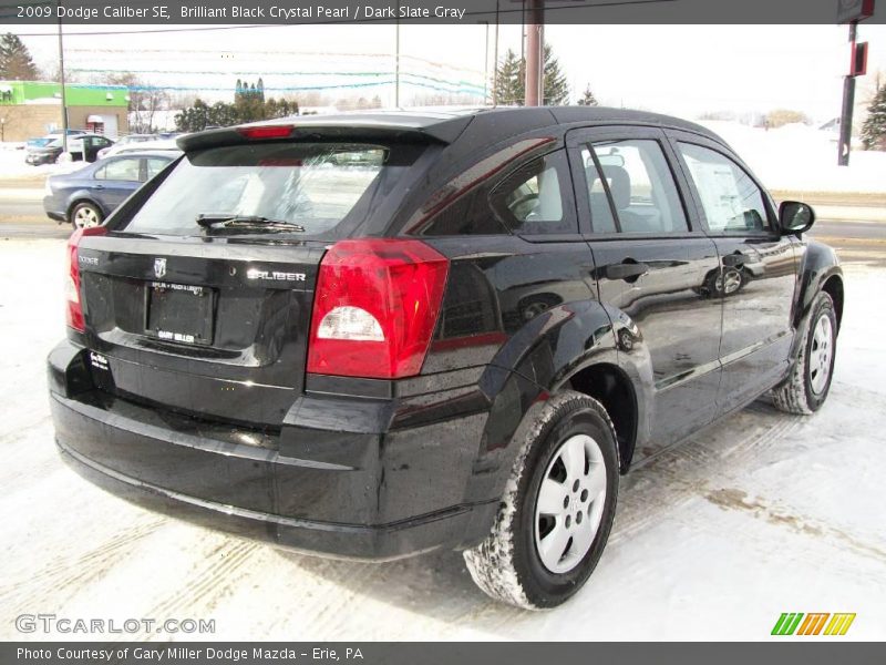 Brilliant Black Crystal Pearl / Dark Slate Gray 2009 Dodge Caliber SE