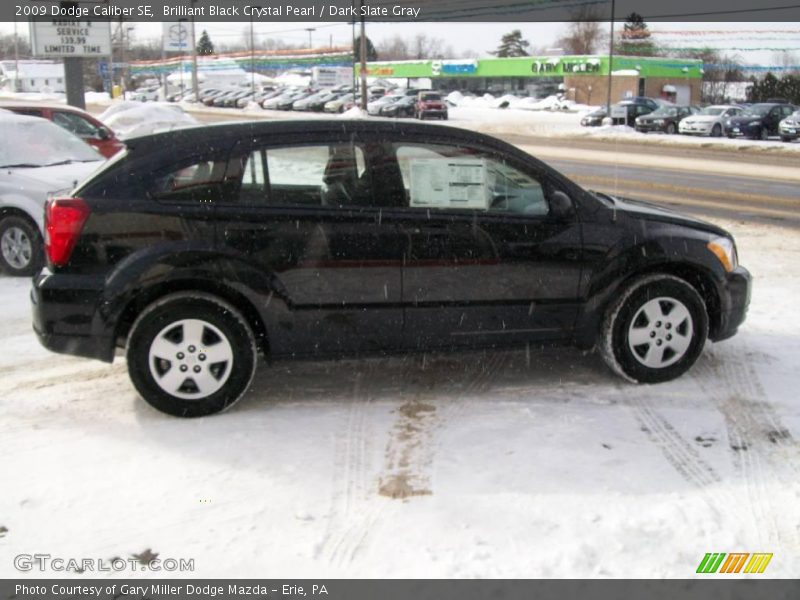 Brilliant Black Crystal Pearl / Dark Slate Gray 2009 Dodge Caliber SE