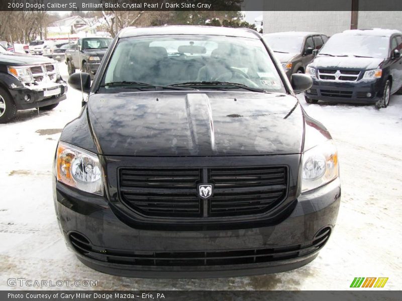 Brilliant Black Crystal Pearl / Dark Slate Gray 2009 Dodge Caliber SE