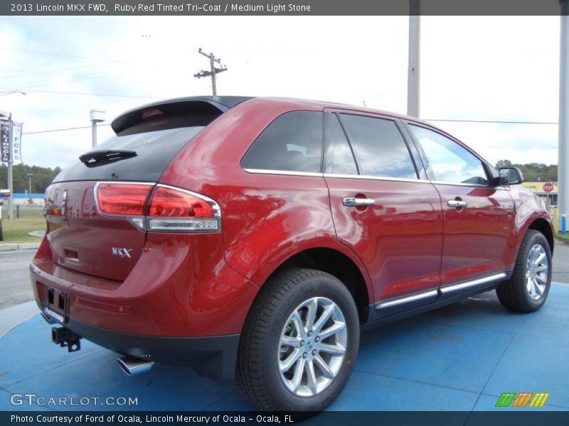 Ruby Red Tinted Tri-Coat / Medium Light Stone 2013 Lincoln MKX FWD