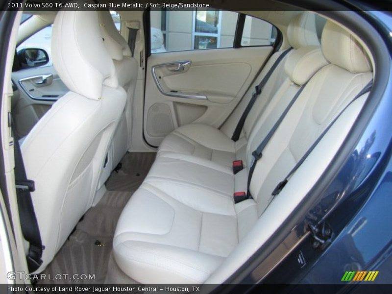 Rear Seat of 2011 S60 T6 AWD