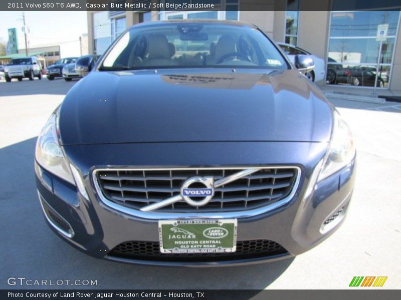 Caspian Blue Metallic / Soft Beige/Sandstone 2011 Volvo S60 T6 AWD