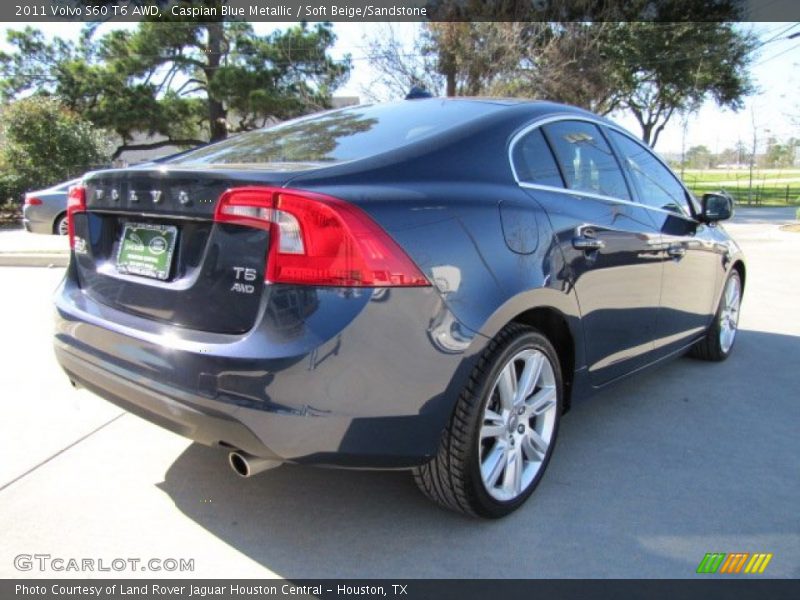 Caspian Blue Metallic / Soft Beige/Sandstone 2011 Volvo S60 T6 AWD