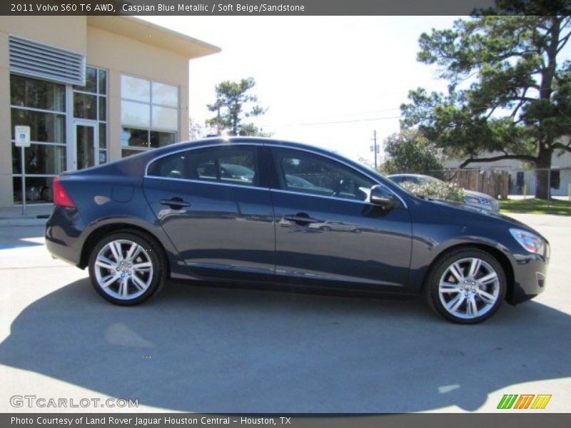 Caspian Blue Metallic / Soft Beige/Sandstone 2011 Volvo S60 T6 AWD
