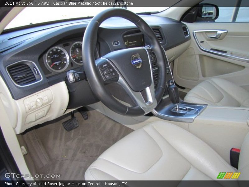  2011 S60 T6 AWD Soft Beige/Sandstone Interior
