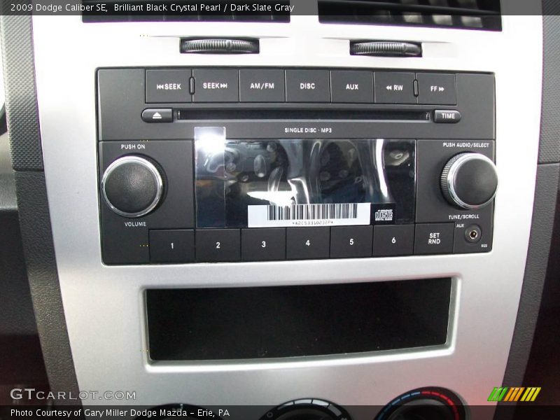 Brilliant Black Crystal Pearl / Dark Slate Gray 2009 Dodge Caliber SE
