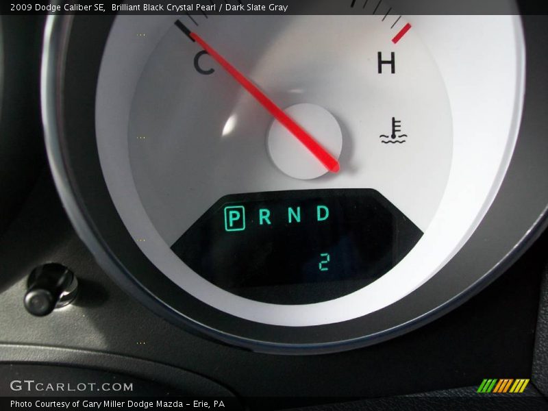 Brilliant Black Crystal Pearl / Dark Slate Gray 2009 Dodge Caliber SE