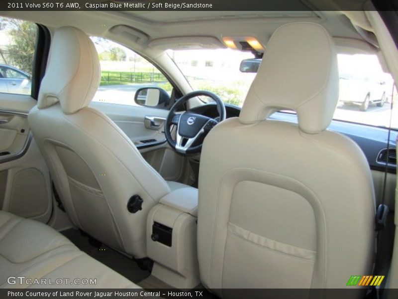Caspian Blue Metallic / Soft Beige/Sandstone 2011 Volvo S60 T6 AWD