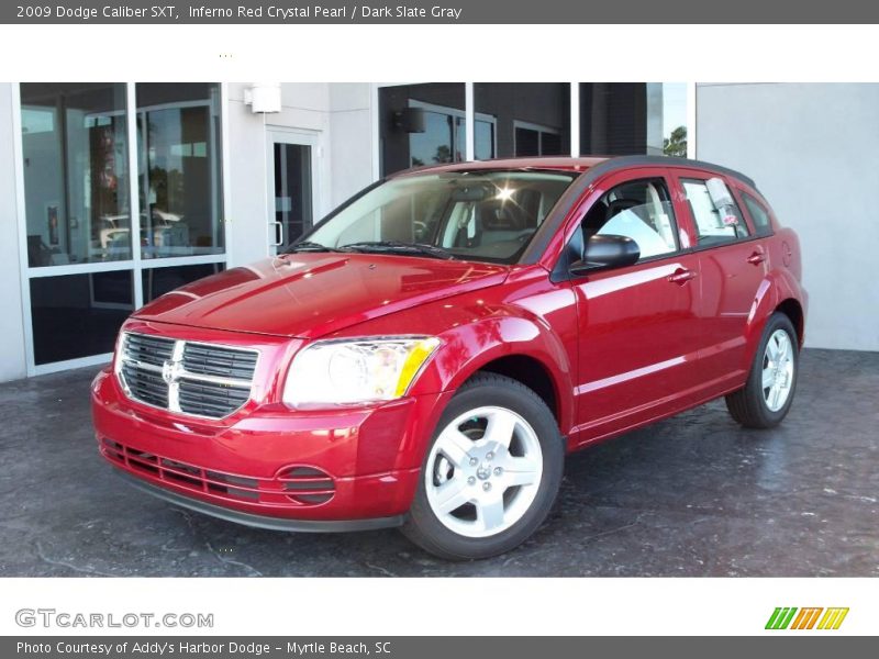 Inferno Red Crystal Pearl / Dark Slate Gray 2009 Dodge Caliber SXT