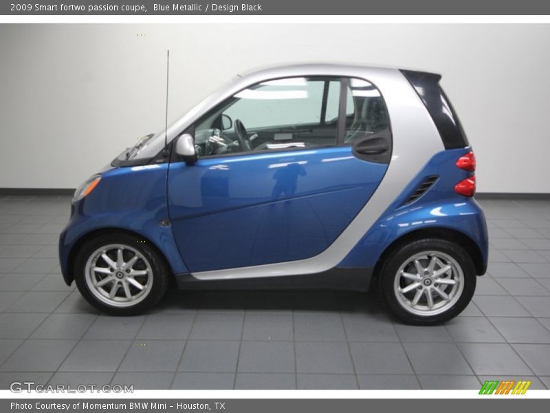 Blue Metallic / Design Black 2009 Smart fortwo passion coupe