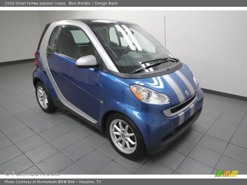 Blue Metallic / Design Black 2009 Smart fortwo passion coupe