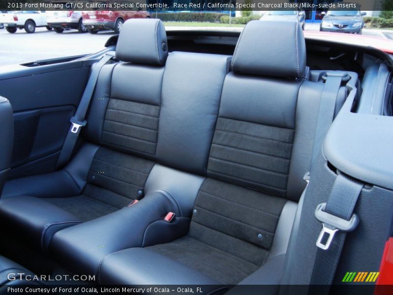 Rear Seat of 2013 Mustang GT/CS California Special Convertible