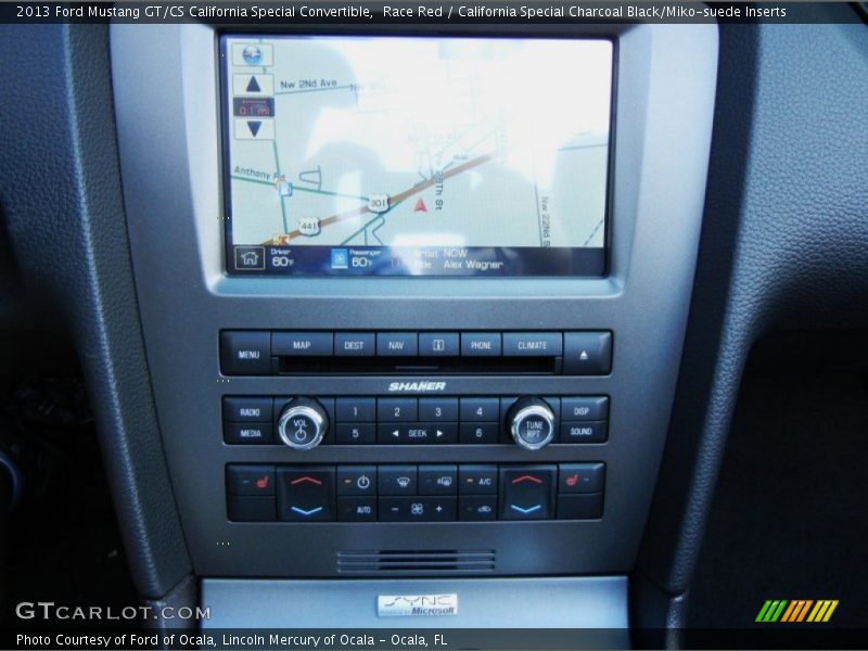 Controls of 2013 Mustang GT/CS California Special Convertible
