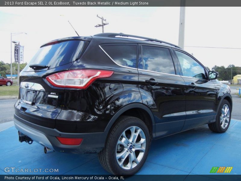 Tuxedo Black Metallic / Medium Light Stone 2013 Ford Escape SEL 2.0L EcoBoost