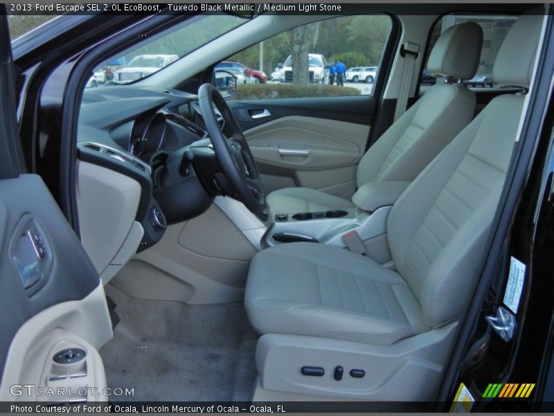 Tuxedo Black Metallic / Medium Light Stone 2013 Ford Escape SEL 2.0L EcoBoost