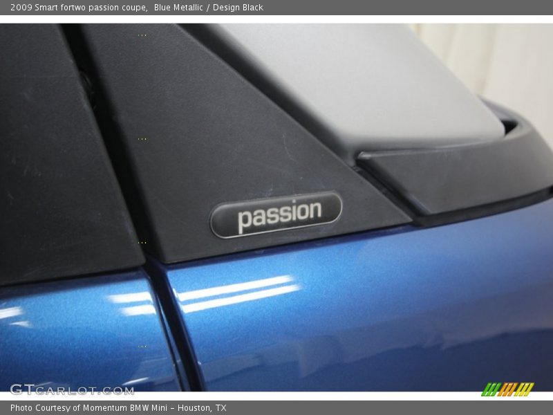 Blue Metallic / Design Black 2009 Smart fortwo passion coupe