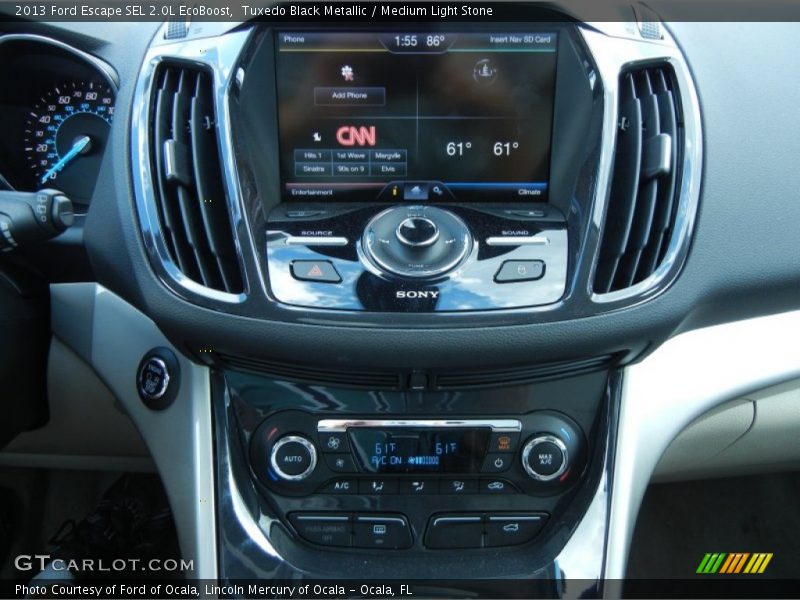 Tuxedo Black Metallic / Medium Light Stone 2013 Ford Escape SEL 2.0L EcoBoost